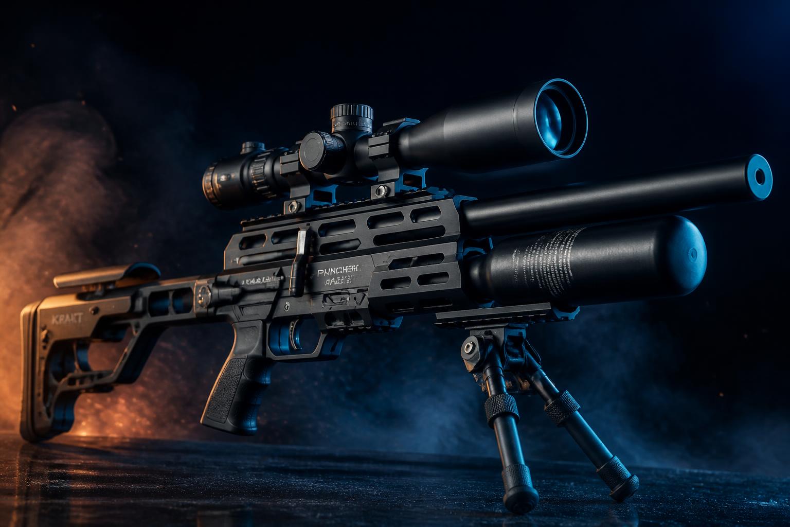 TacticalTune precision airgun rifle with scope